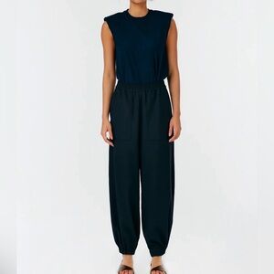 Tibi Chalky Drape Plashet Elastic-Waist Jogger Pants